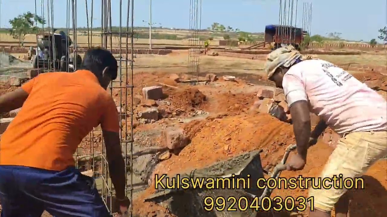 column footing casting