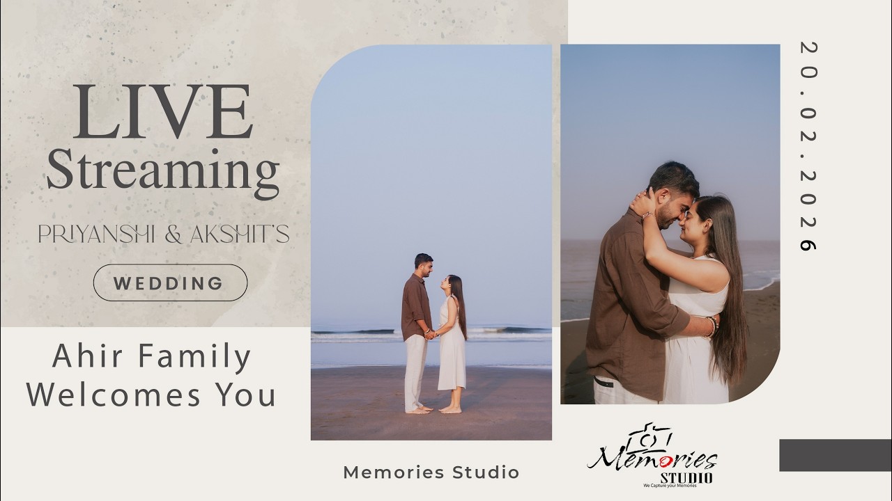 Ahir Family Grahshanti & Wedding Live Stream | Priyanshi & Akshit ❤ | Memories Studio | Surat |