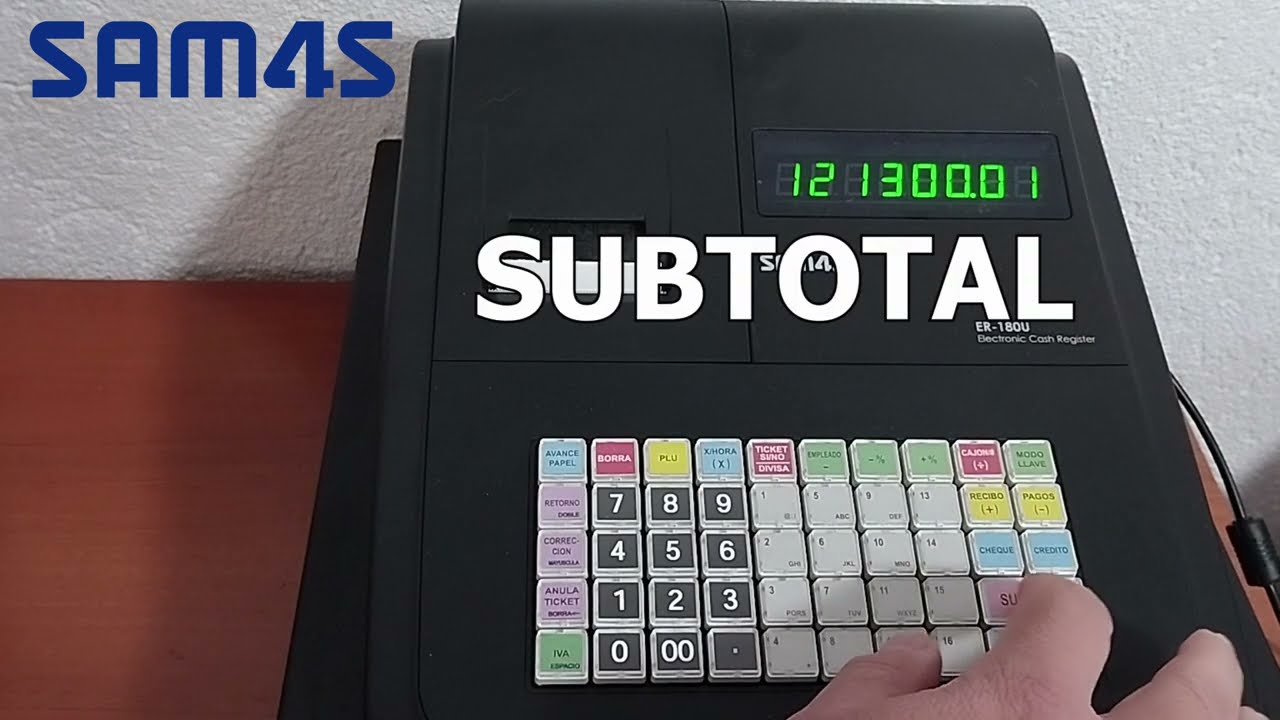 SAM4S ER180U VIDEOTUTORIALES -4- DESCRIPCIONES USANDO EL TECLADO ALFANUMÉRICO