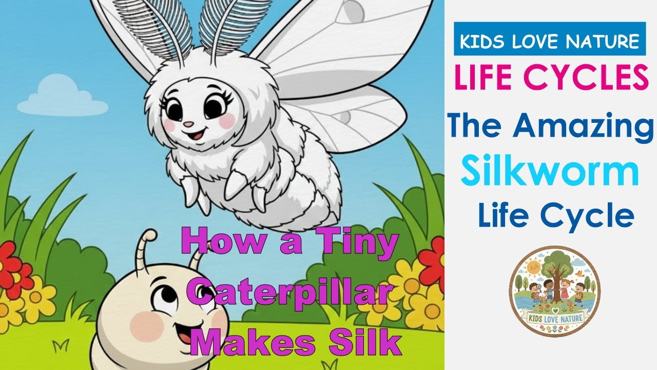 How a Tiny Caterpillar Makes Silk! 🐛 The Amazing Silkworm Life Cycle
