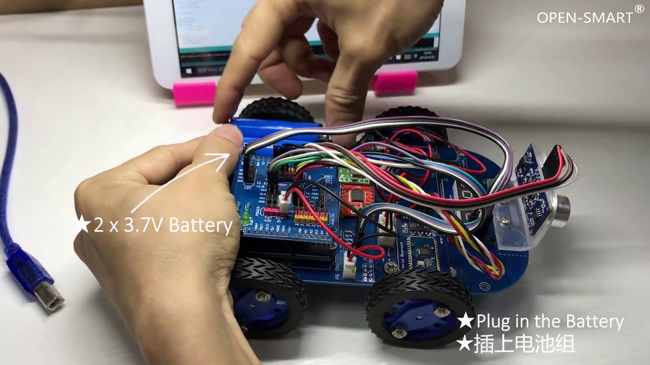 OPEN SMART N20 Motor 4WD Bluetooth Control Mini Smart CarTutorial for Arduino