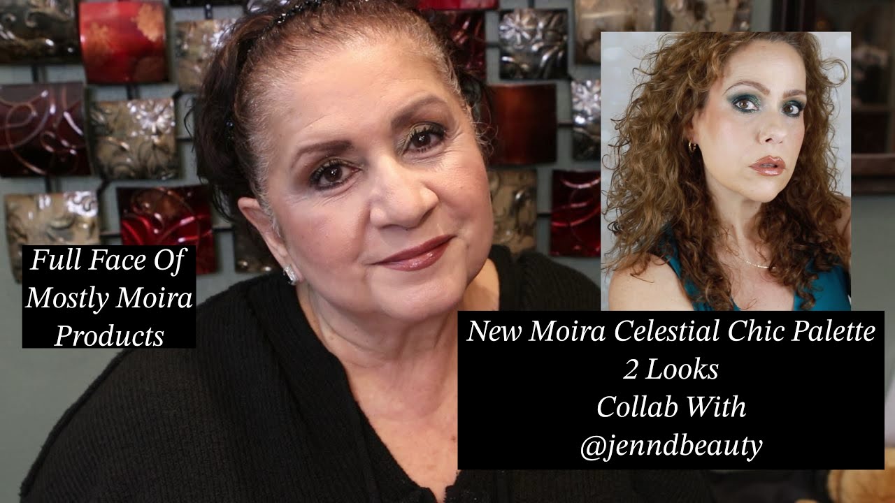 NEW MOIRA CELESTIAL CHIC EYESHADOW PALETTE/TWO LOOKS/COLLAB WITH @JennDBeauty