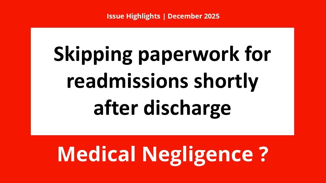 Highlights - December '25 Issue | Medical Law Cases - For Doctors