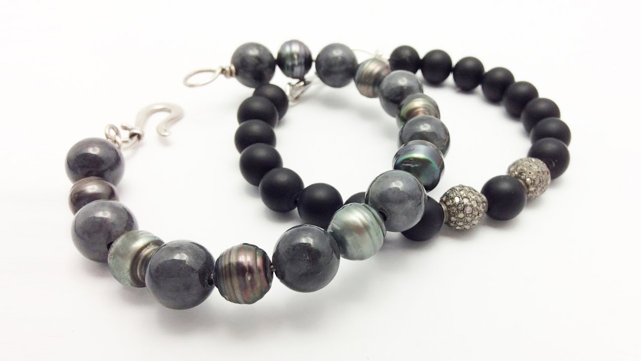 How to Make Beaded Bracelets with Sterling Silver Wire Easy - Jewelry Making and Design Ideas