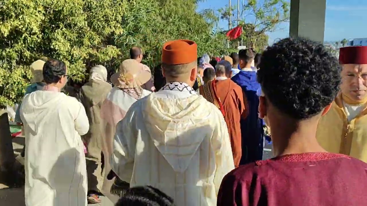 صلاة العيد من مصلى عمالة الحي الحسني البيضاء المغرب