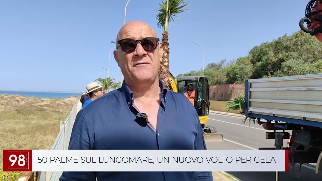 50 PALME SUL LUNGOMARE, UN NUOVO VOLTO PER GELA