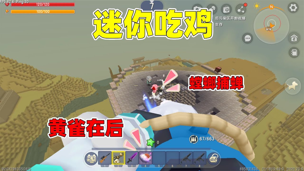 迷你世界：迷你吃鸡！小王子一路苟分，原来是在扮猪吃老虎
