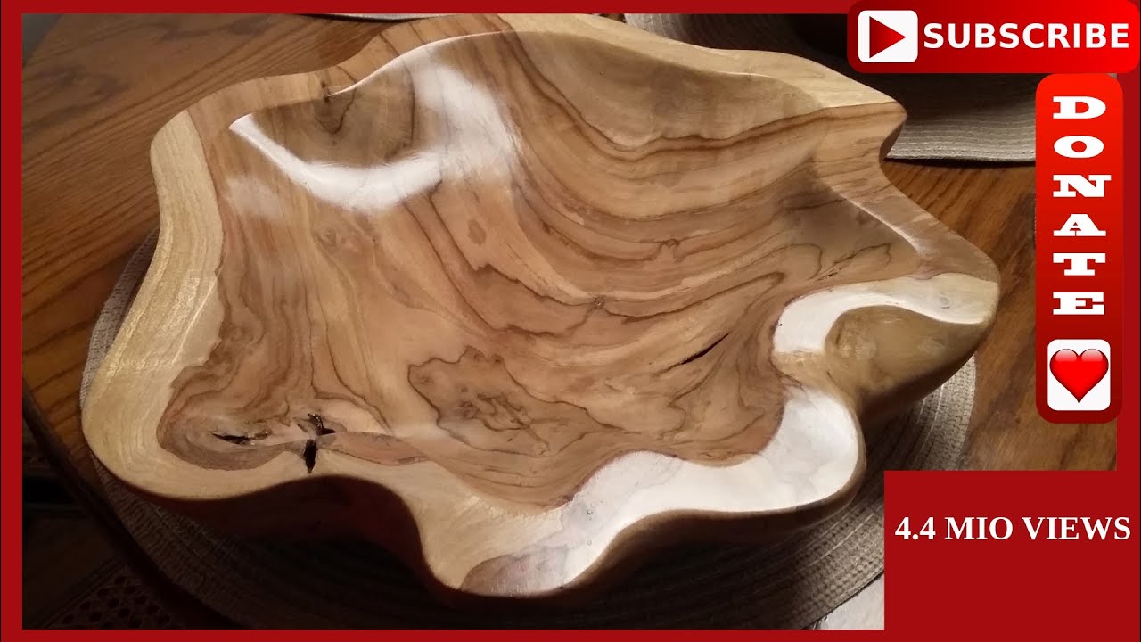 Make ordinary fruit special - Wooden fruit bowl