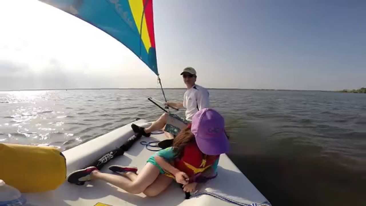 Sailing Hobie Bravo in Bogue Sound - Part 1