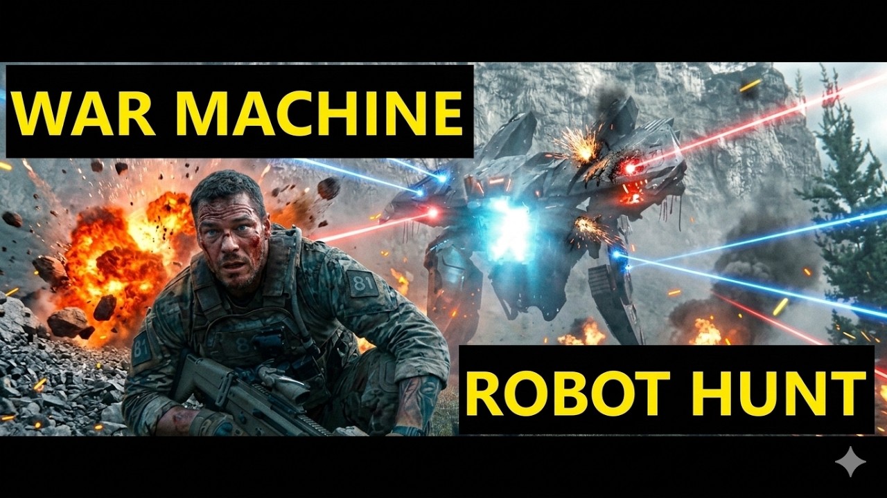 War Machine &ndash; Rangers Hunted by a Mysterious Robot | Intense Sci-Fi Battle Scene #alanritchson