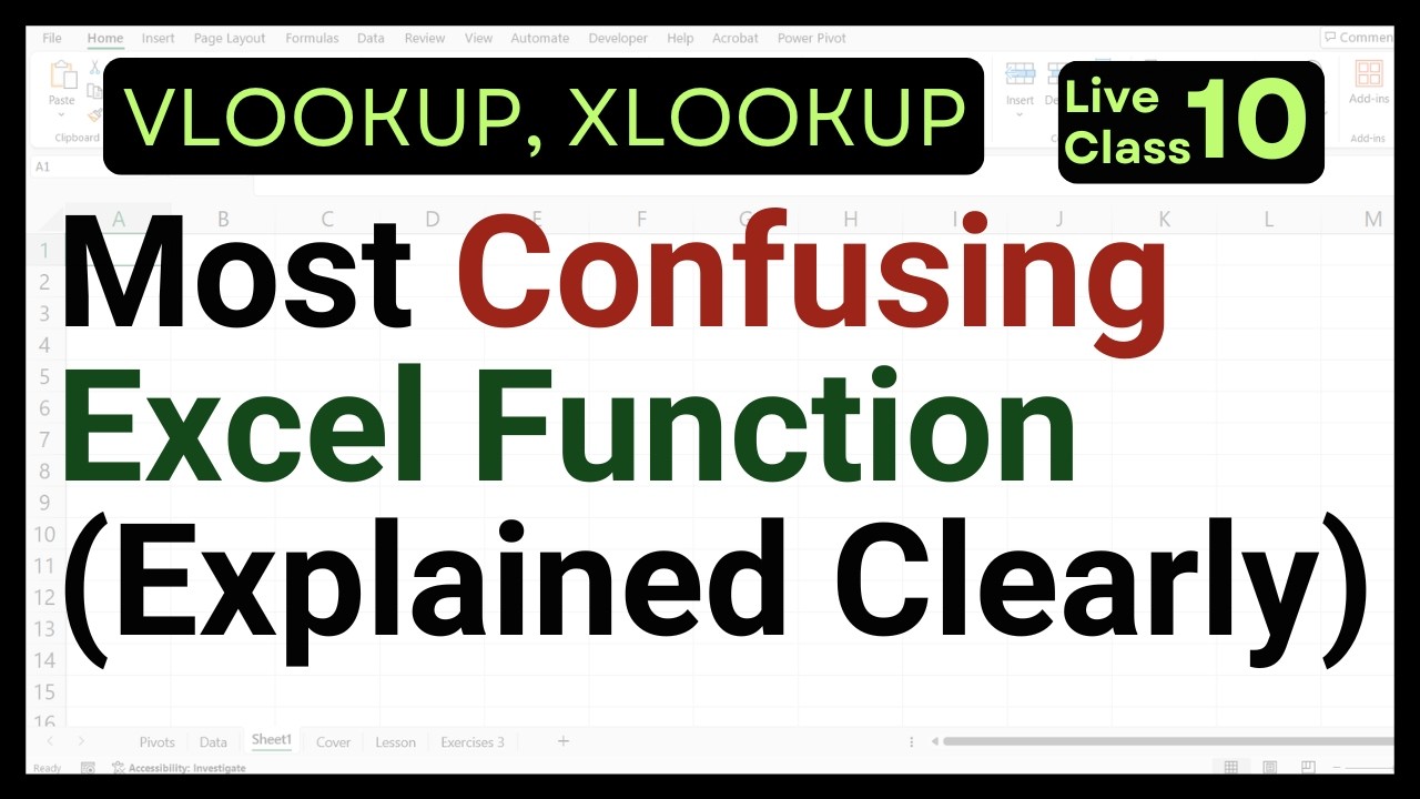 Excel Made Simple | VLookup, XLookup Index + Match (Module 10)