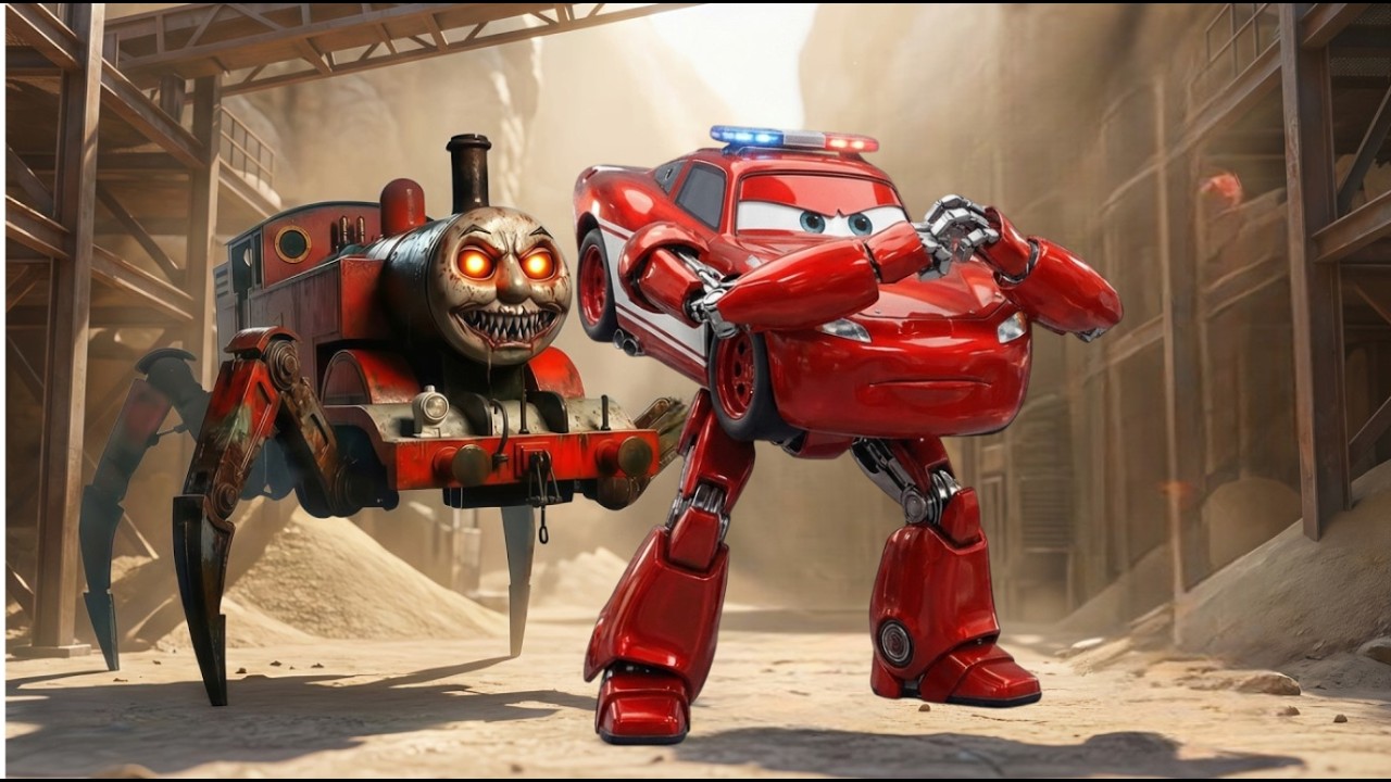 Котенок нашел брошенного Молнию Маккуина на старом нефтеперерабатывающем заводе! Паучий поезд нап...