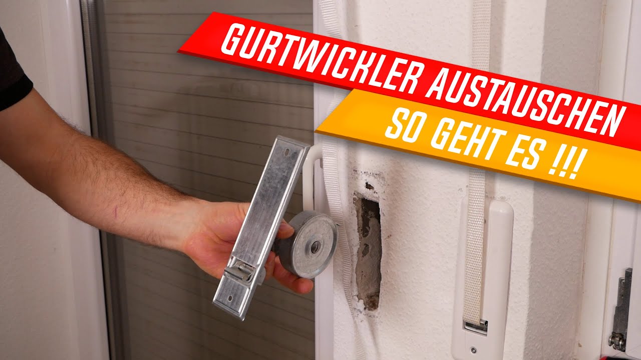 Rollladen Gurtwickler austauschen, Rollladengurt wickelt nicht mehr auf, Gurtwickler einbauen ✅