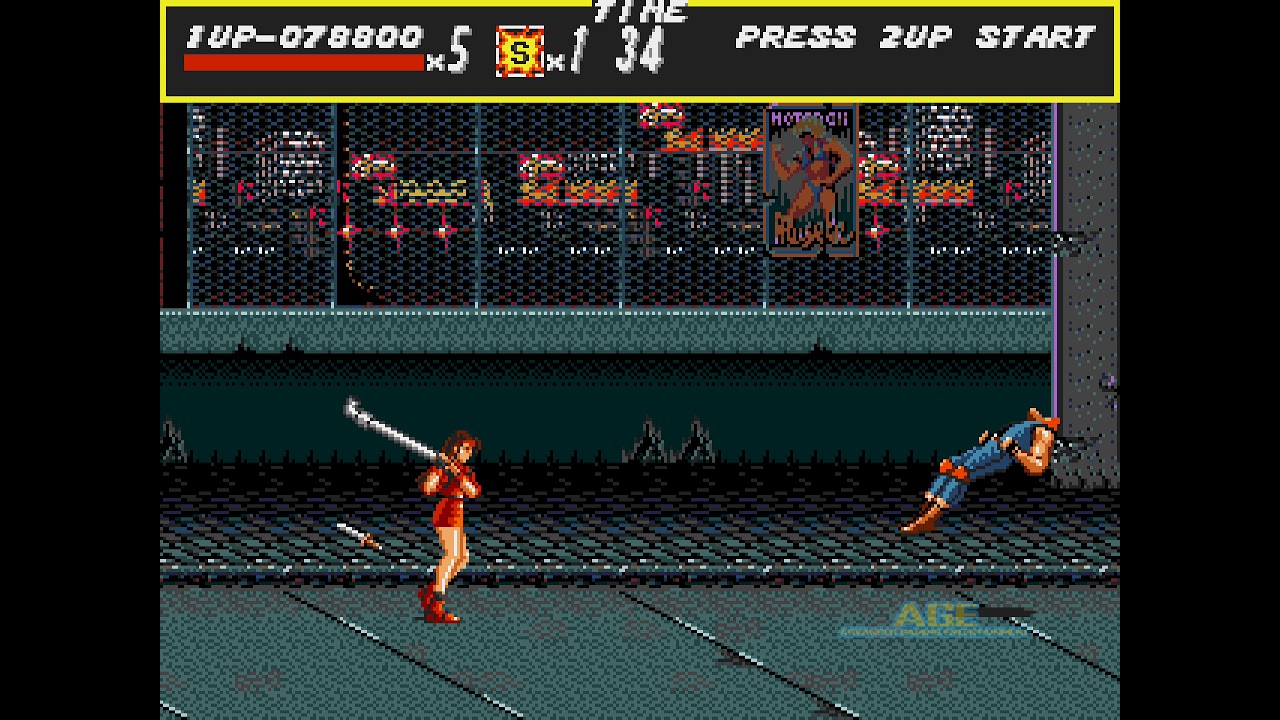 Streets of Rage (Genesis) Longplay - Blaze Playthrough (Hard Difficulty)