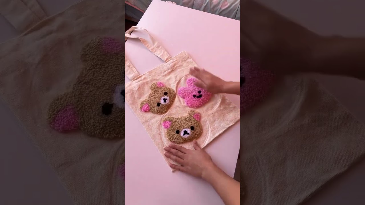 New Tote Bag Punch Needle Kit. #punchneedletotebags #diy #diycrafts #handmade #shorts