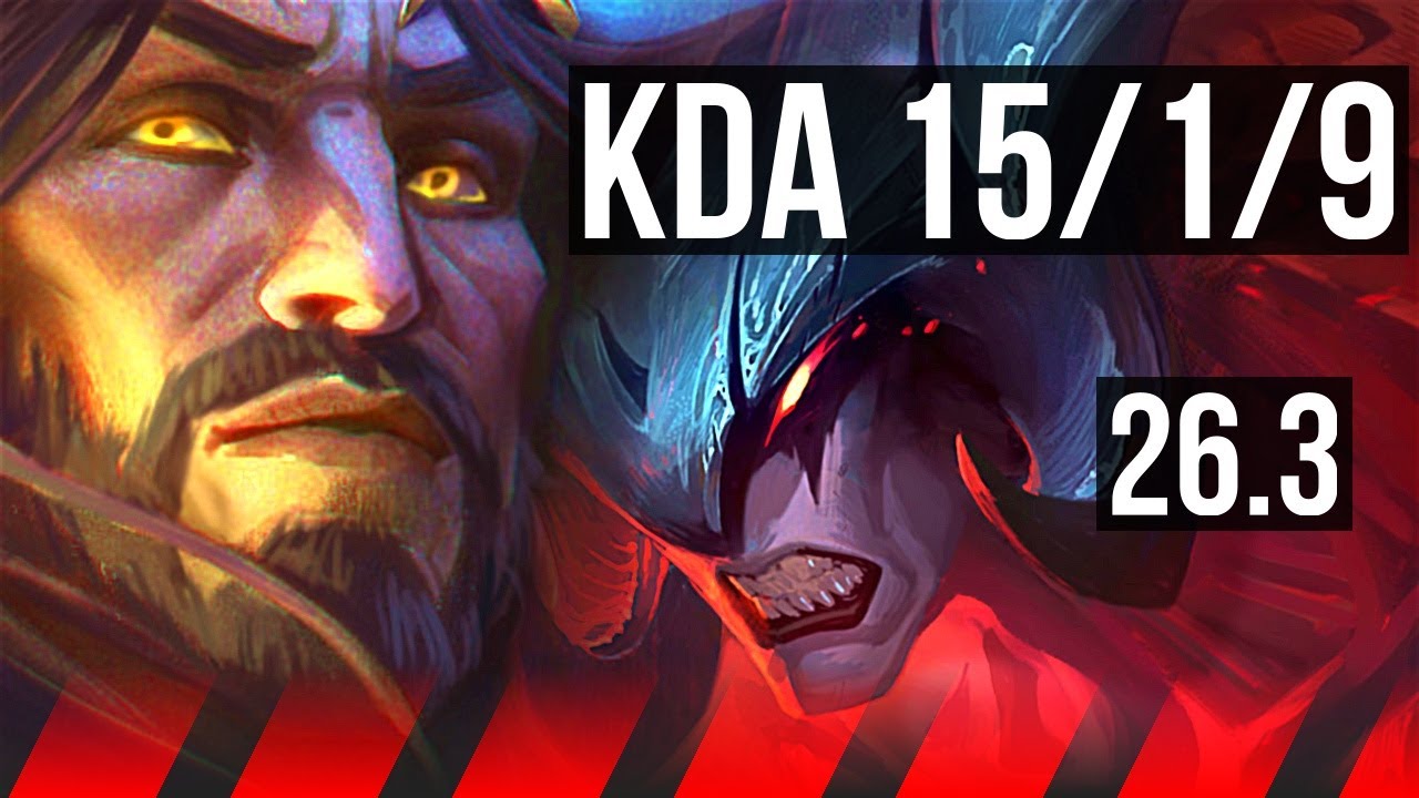 SWAIN vs AATROX (TOP) | Good KDA: 15/1/9 | EUW Grandmaster | 26.3