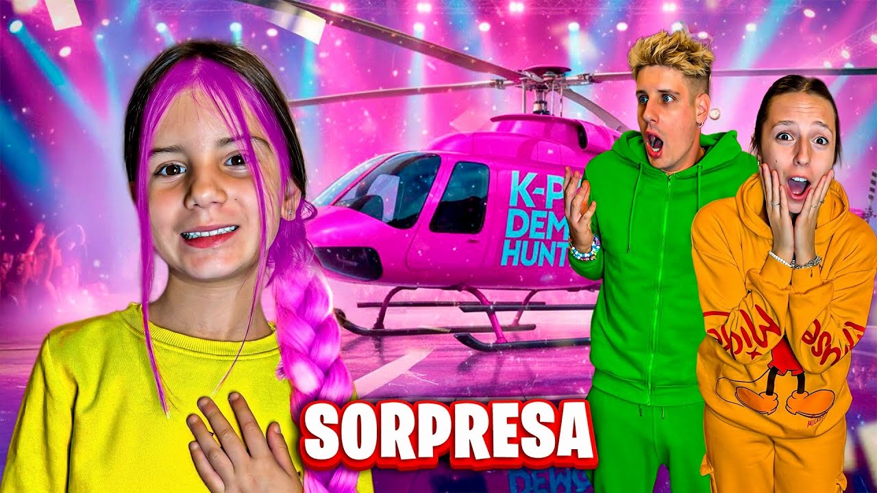 AURORA INCONTRA LE K-POP DEMON HUNTERS PER LA PRIMA VOLTA! SCAPPA IN ELICOTTERO SENZA PAPÀ MIKE!