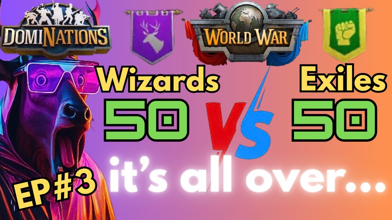 Результаты и повторы! - Мировая война 50 на 50! - Эпизод №3 - DomiNations