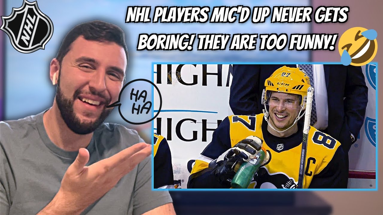 BASKETBALL FAN Reacts to NHL MIC'D UP FUNNY MOMENTS (PT.8)
