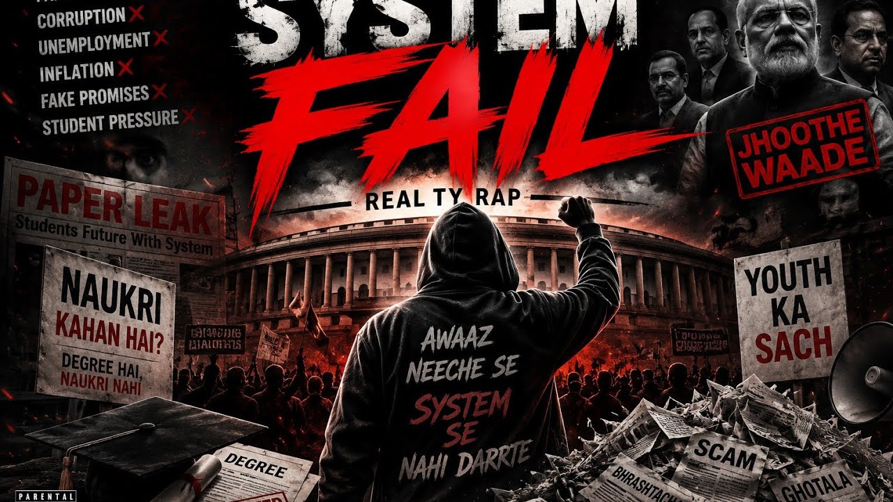 SYSTEM FAIL | Reality Rap 2026 | Paper Leak, Unemployment & Corruption | Hindi Rap