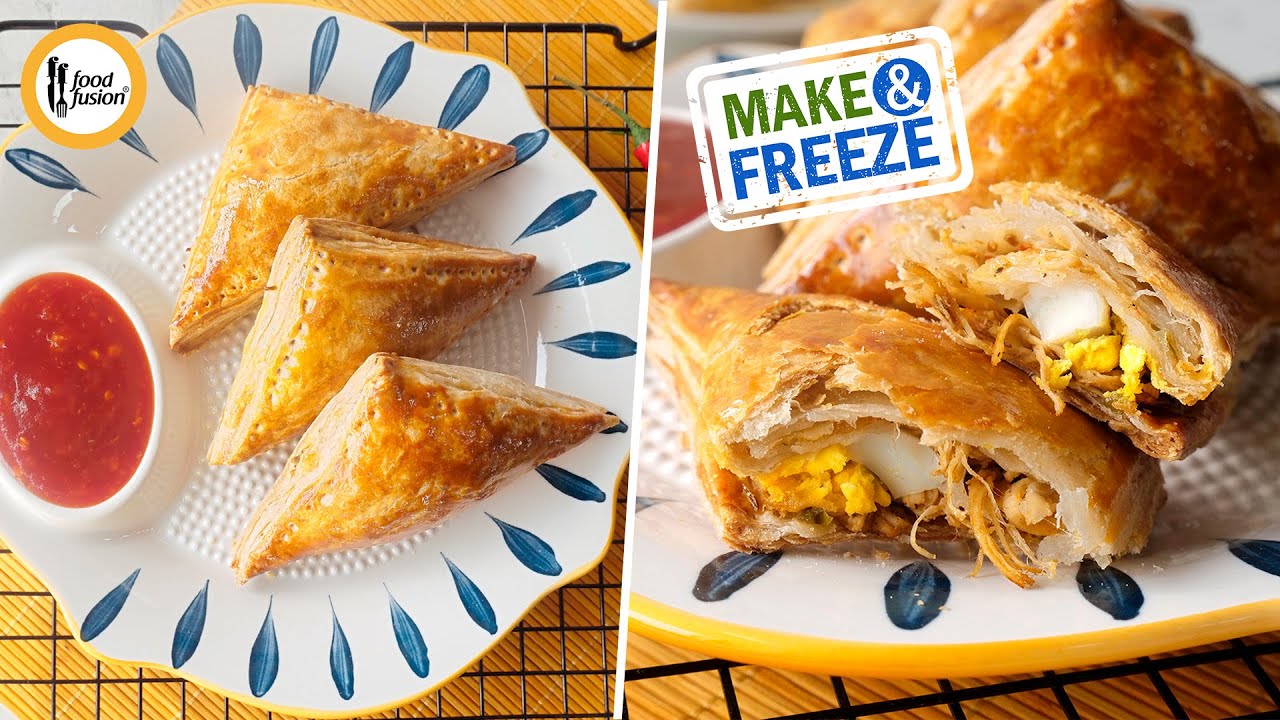 Make and Freeze Chicken Curry Puffs Recipe by Food Fusion (Ramzan Special Recipe)