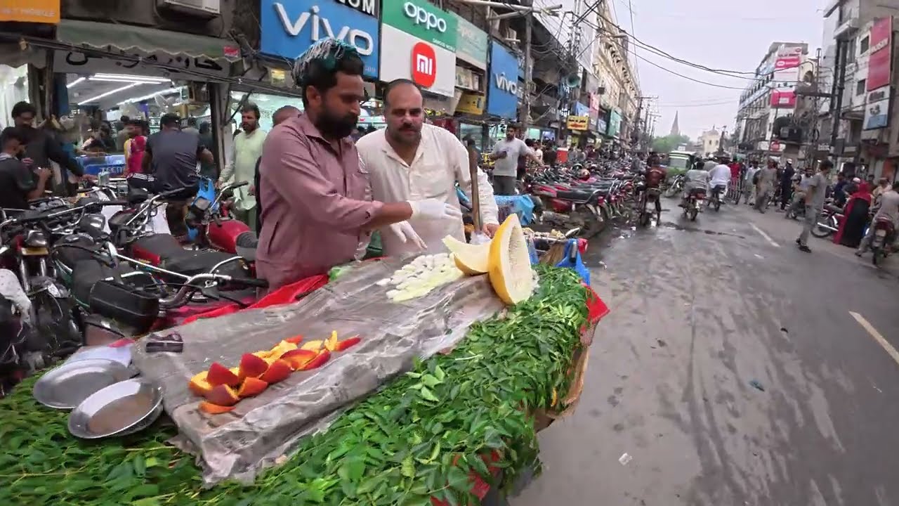 Hall Road Lahore Rainy Day Walking Tour | 4K HDR Street Life Pakistan