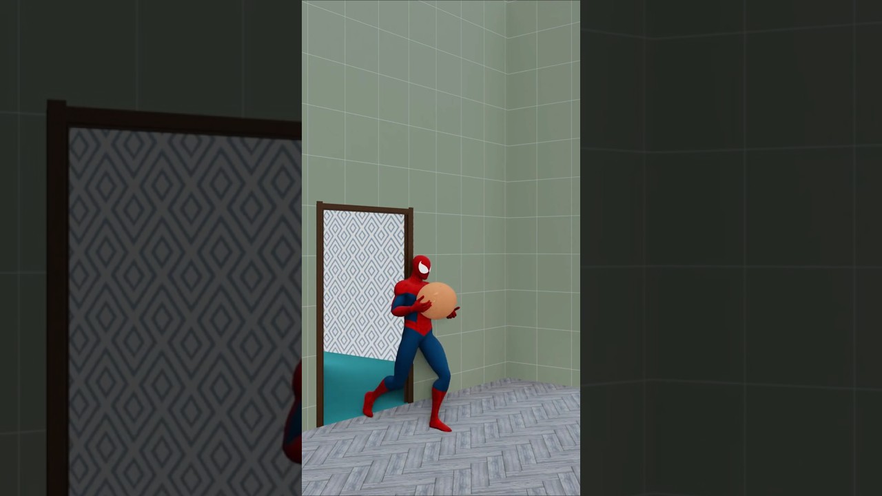 😅Hulk vs Spider Man Epic 3D Animation Fight! #Shorts#Marvel #Hulk