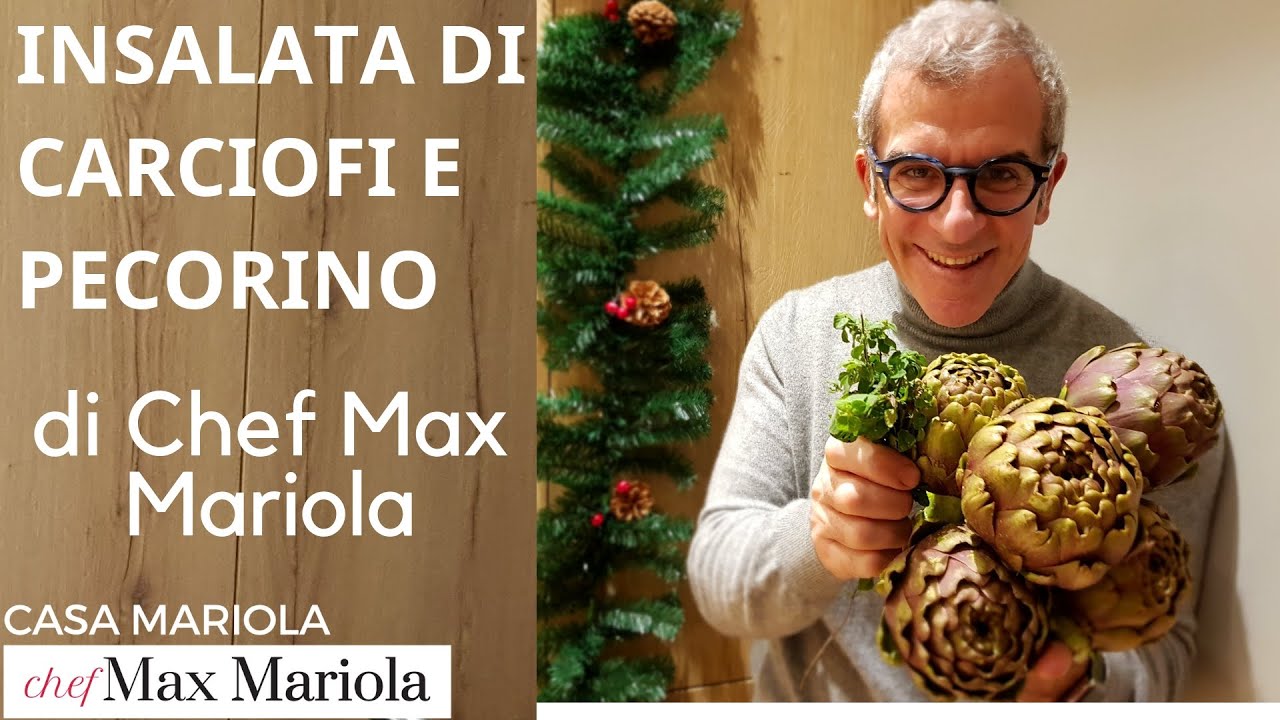 INSALATA DI CARCIOFI E PECORINO - la video ricetta di Chef Max Mariola