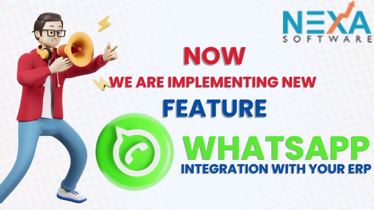 WhatsApp integration in your ERP software