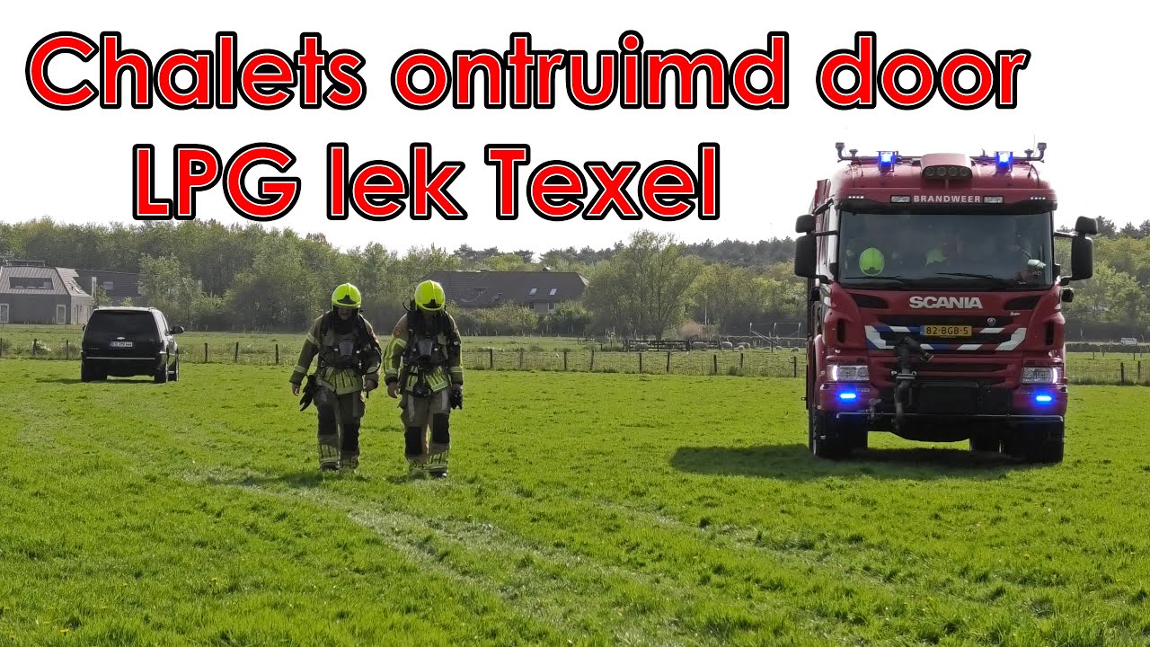Explosiegevaar bij LPG lekkage auto Texel zorgt voor ontruiming chalets | Hulpdiensten in actie