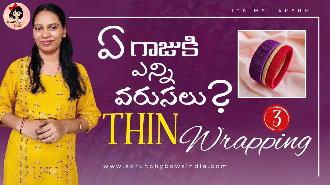 Silk thread bangle wrapping technique Its me Lakshmi
