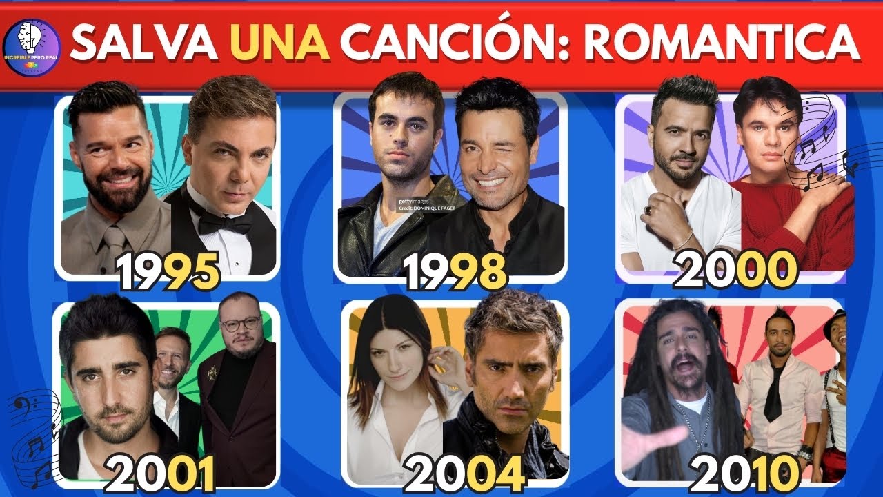 Salva Tu Canción: ROMÁNTICAS (1995-2010) 💔 Nivel: Imposible Elegir.