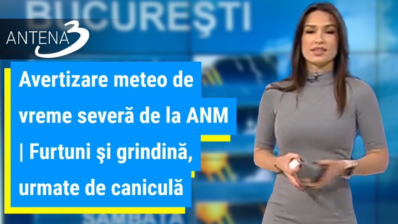 Avertizare meteo de vreme severă de la ANM | Furtuni şi grindină, urmate de caniculă