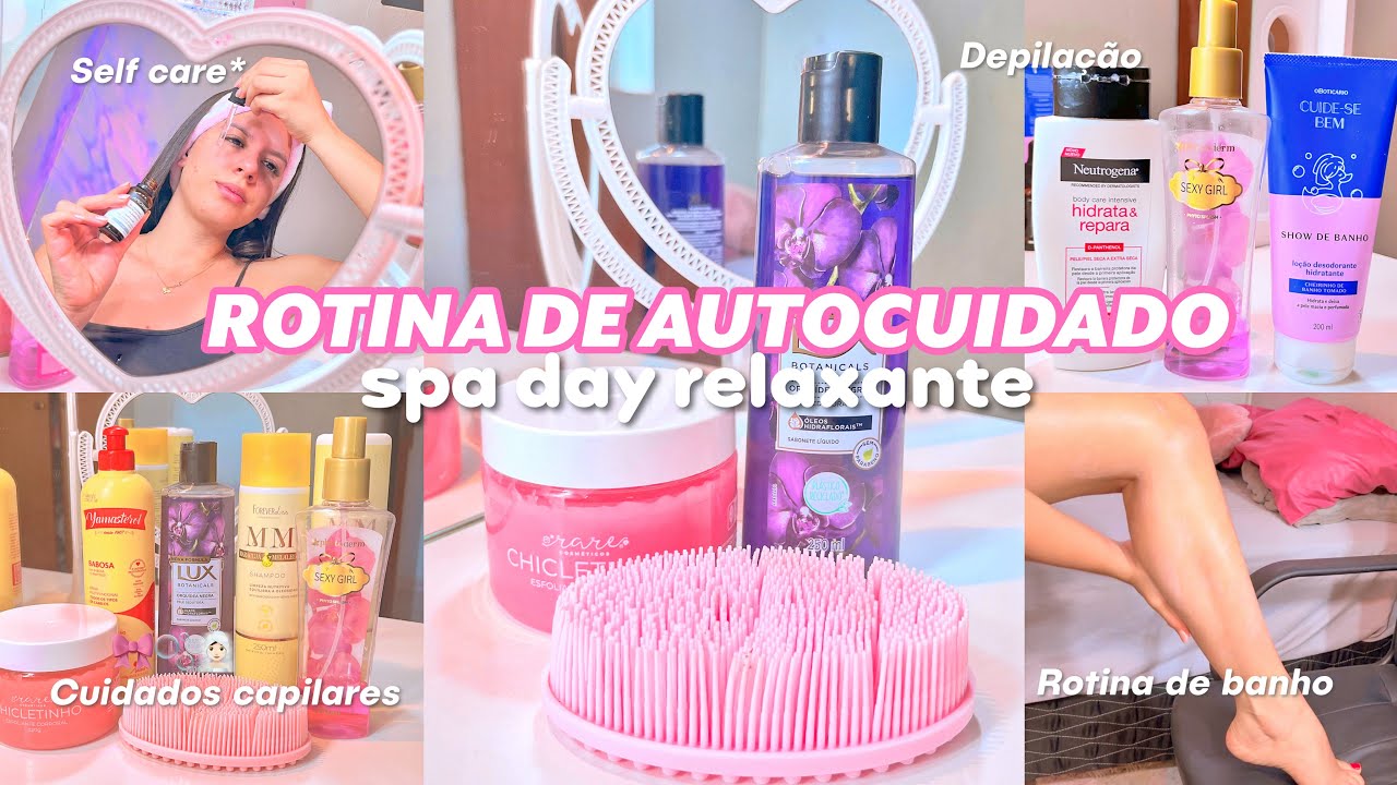 ROTINA DE AUTOCUIDADO SPA DAY PARA RELAXAR💆🏻‍♀️🧴🚿cuidados capilares + self care