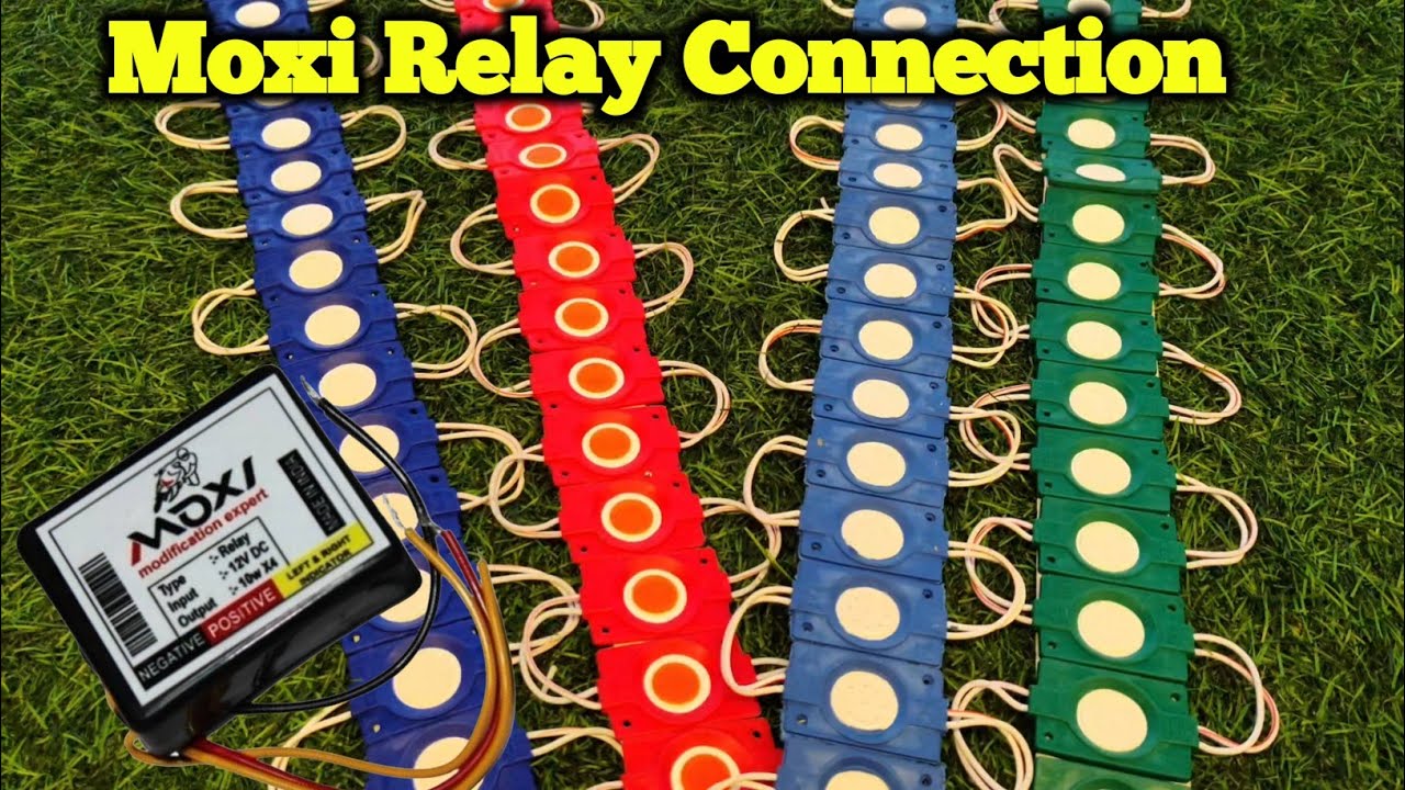 Moxi Relay Connection | 12 Light Flasher | indicator Flasher |  16 Patterns Hazard Flashers #coin