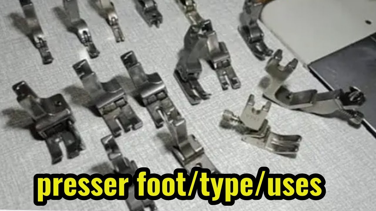 Presser feet - types / uses for industrial sewing machineதமிழ்/ presser foot tutorial/ @sanjeevi tex