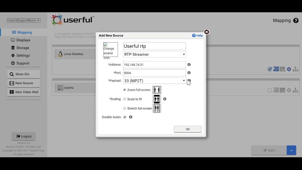 Userful Tutorials - RTP Streamer