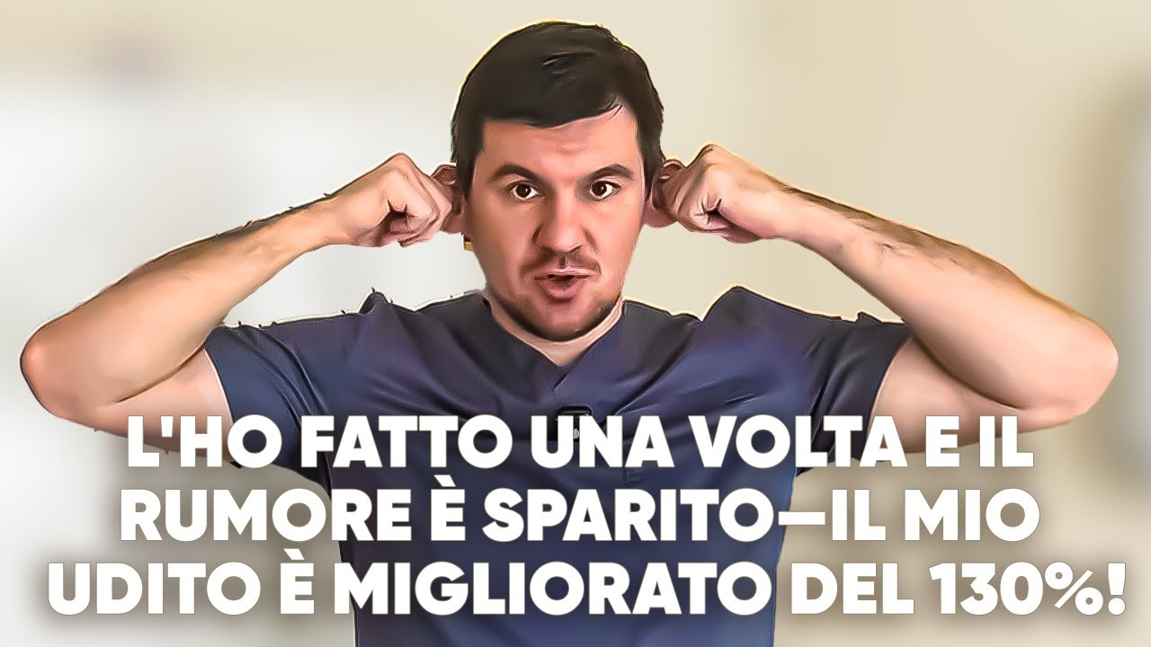 Basta 1 minuto e puoi liberarti del rumore nelle orecchie. Migliora il tuo udito del 130%!