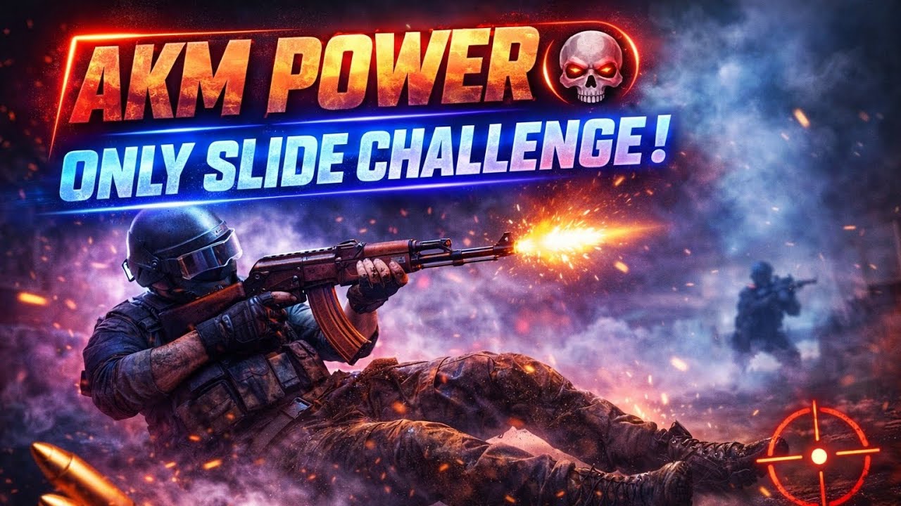 AKM Power 💀 | Only Slide Challenge!