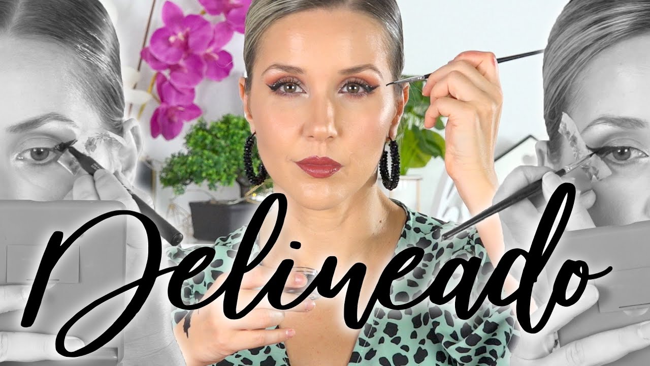 C&oacute;mo DELINEAR los ojos con delineador liquido | Tutorial Delineado | Moniquearte
