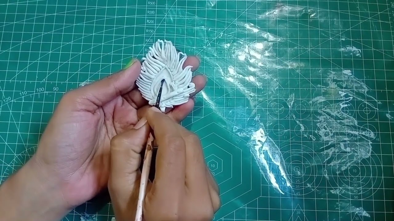 Clay craft jewellery// ময়ুৰ পাখি// dry clay jewellery making at home 