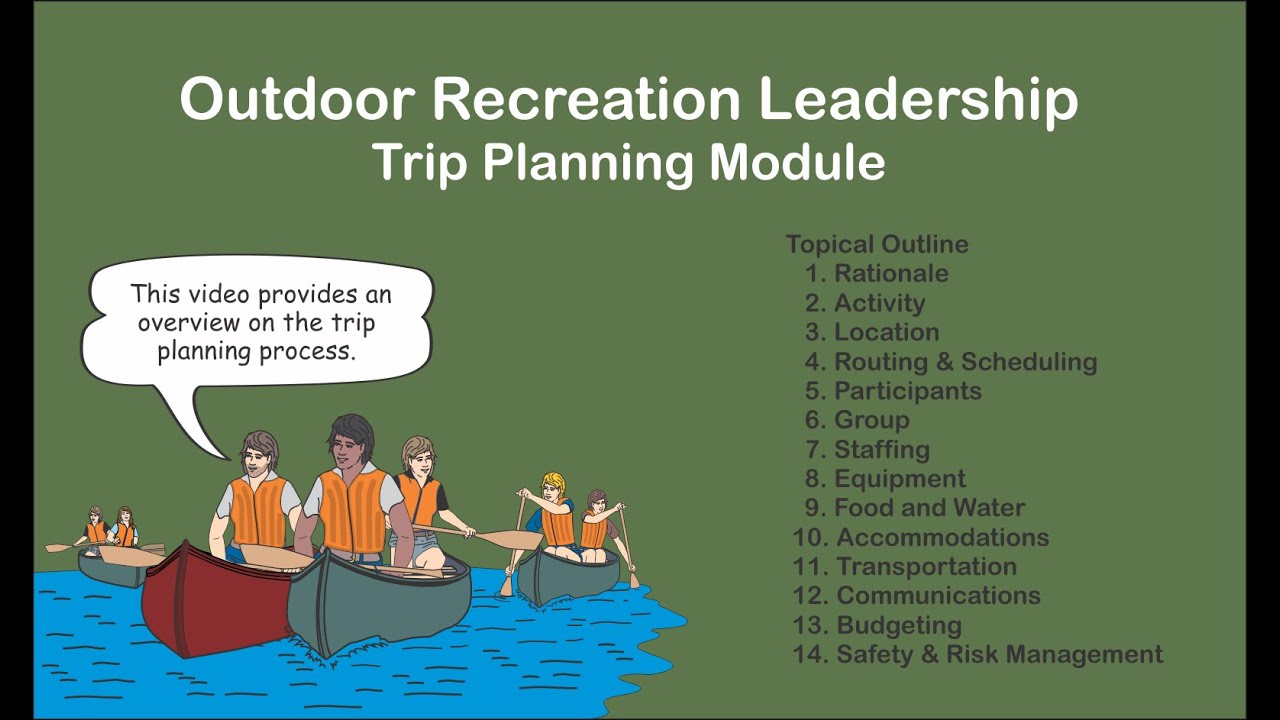 Outdoor Recreation Leadership - Trip Planning Module