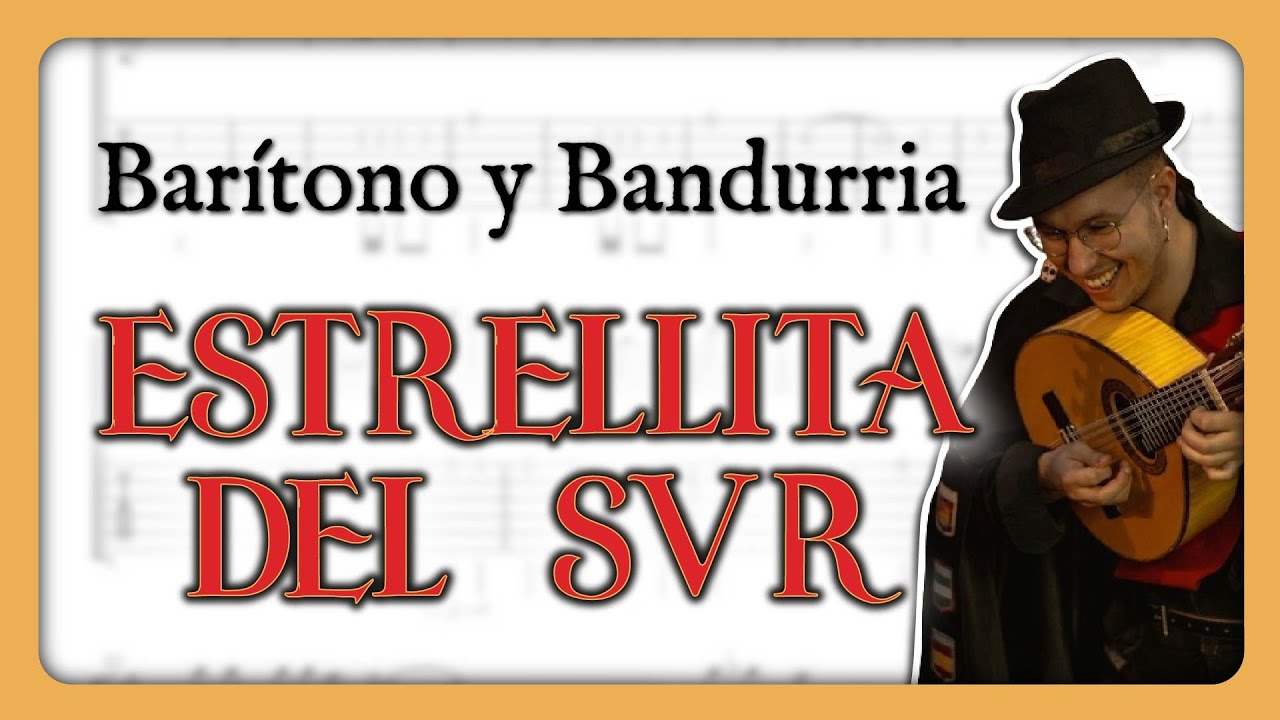 Cómo tocar ESTRELLITA DEL SUR 🌟| Barítono y bandurria 1| partitura cifrada