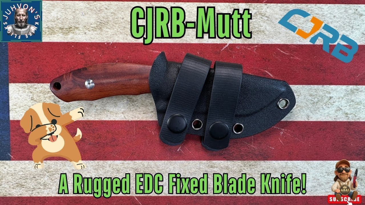 🔥 Обзор CJRB Mutt – лучший бюджетный нож для повседневного ношения с фиксированным клинком? 🔥