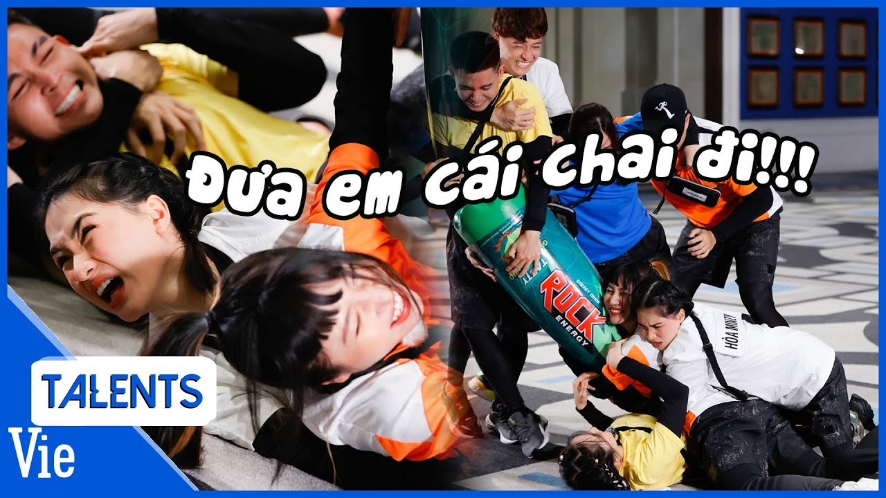 Hòa Minzy lầy lội, lên cơn tiền đình với pha tranh chấp chai nước khổng lồ tại Running Man