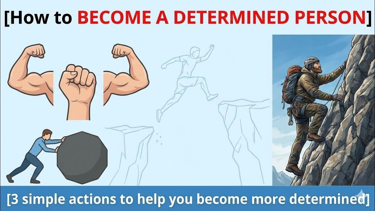 💡 How to BECOME A DETERMINED PERSON (3 actionable ways)