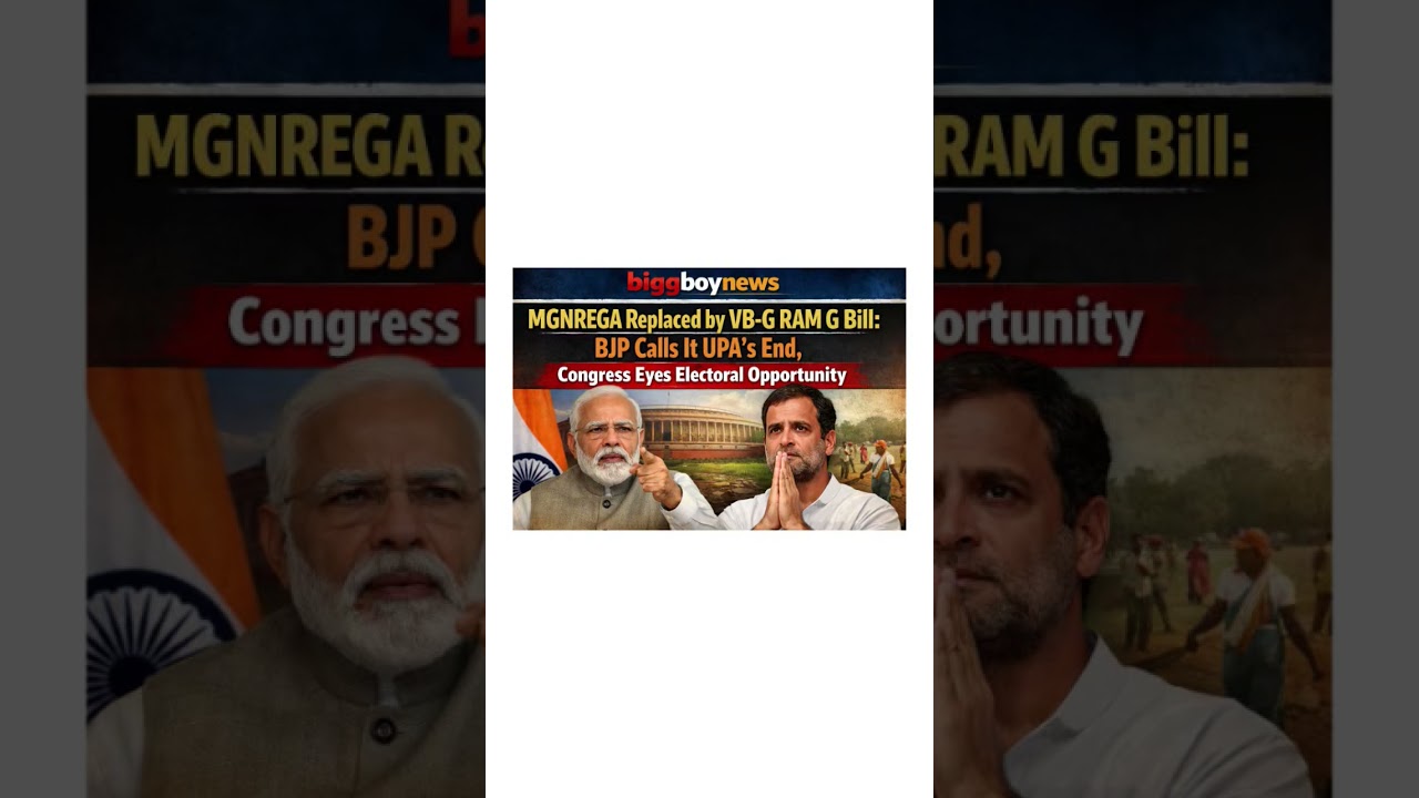 MGNREGA Replaced by VB-G RAM G Bill: BJP Calls It UPA&rsquo;s End, Congress Eyes Electoral Opportunity