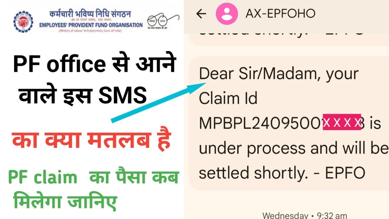 Dear Sir/Madam, your Claim Id is under process and will be settled shortly | epfo