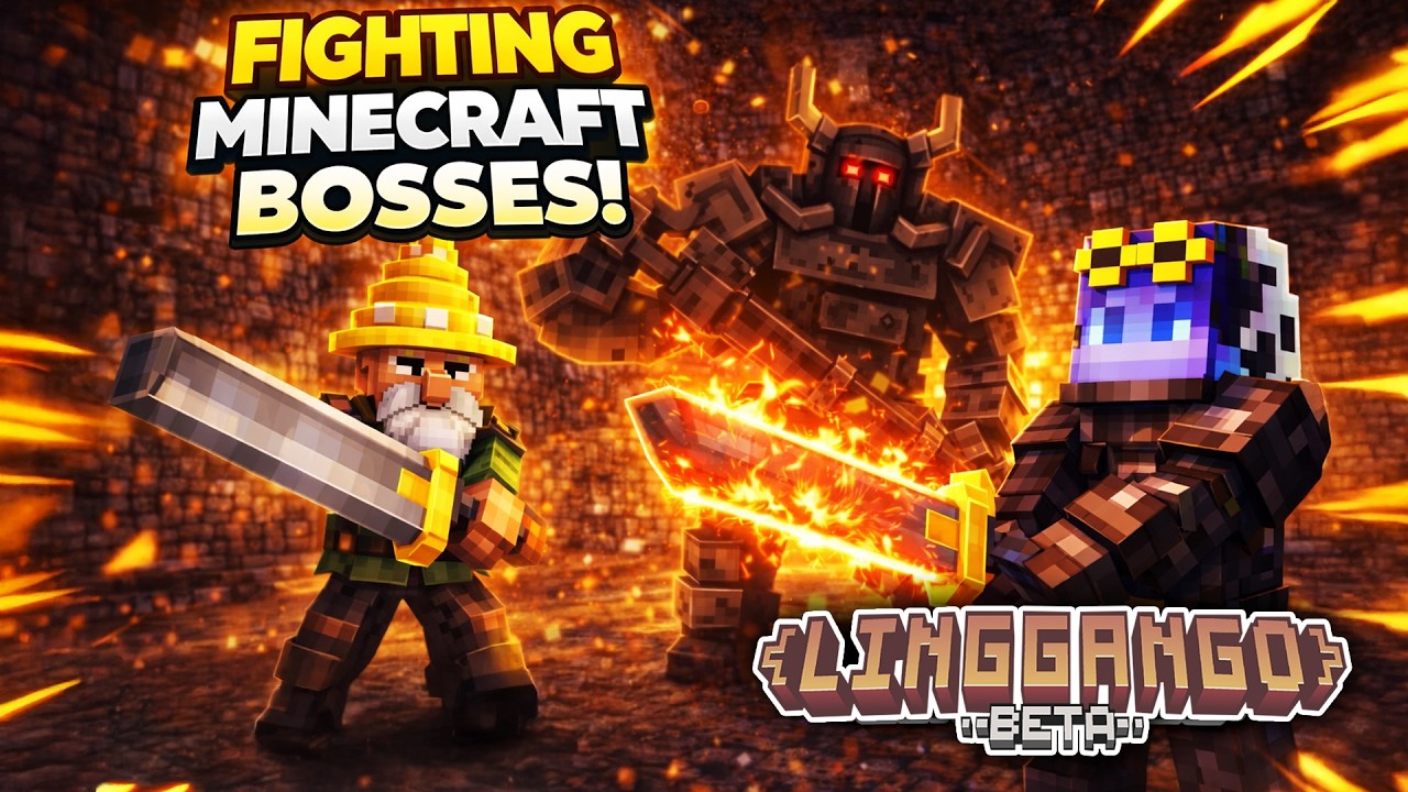 I Turned Minecraft Bosses Into an Automatic Farm | Minecraft Linggango ~ Part 11