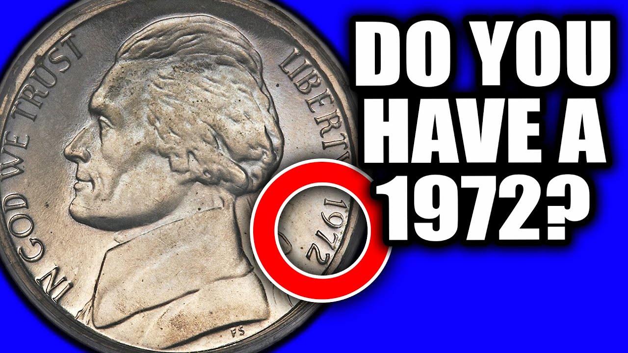 Монеты Jefferson Nickels 1972 года, которые стоят дороже, чем монета в один никель